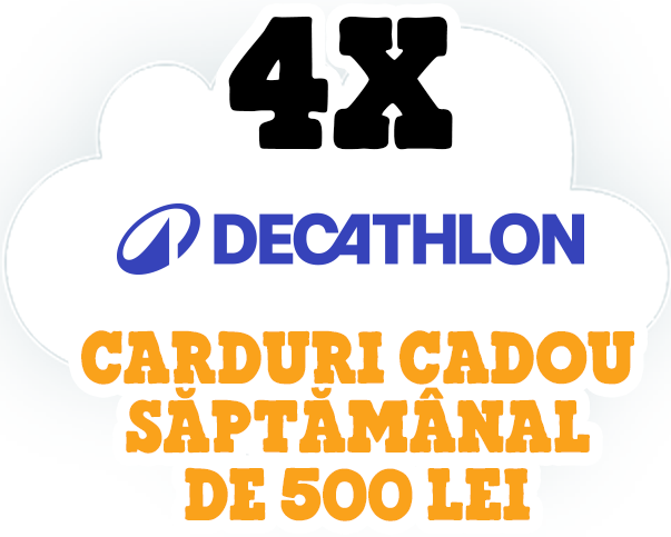 Carduri cadou săptămânal de 500 lei