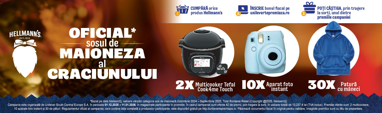 Câștigători Concurs Hellmann’s de la Toate – Câștigă premii... - Rezultate | Concursier